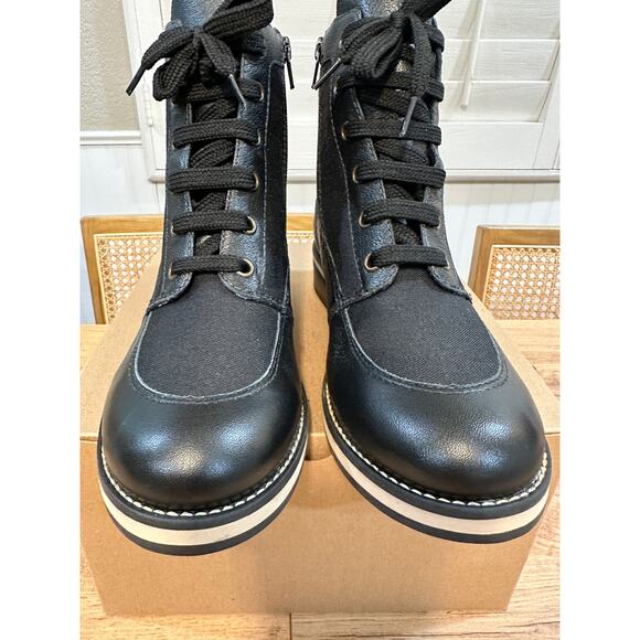 Walking Cradles Knox Ankle Boots Black Leather Size 7.5 NWOB Stylish Comfy - Picture 5 of 11